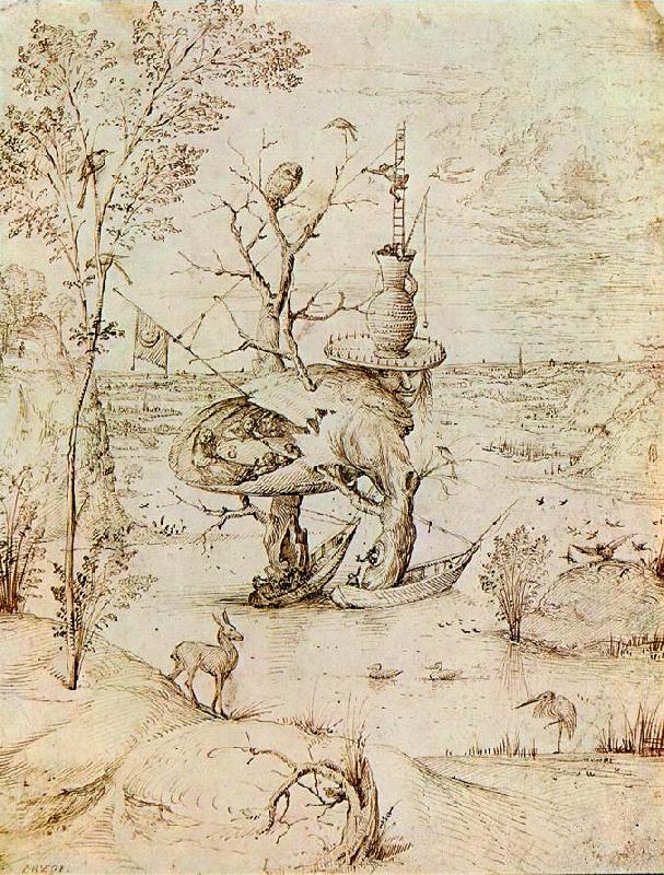 BOSCH, Hieronymus The Man-Tree  bfguty Germany oil painting art
